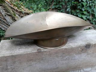 Antique Brass Scale Pan Scoop Dish 12.  25 " General Store Counter Candy Dry Goods
