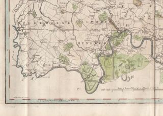 1805 John Cary Folio Map - MIDDLESEX,  ENGLAND - London Area - Camden ' s Britannia 4