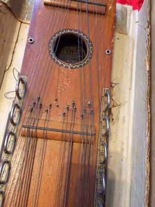 Vintage / Antique 1930’s Ukelin Music Instrument Ornamental And/or Repair 6