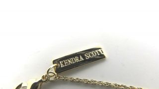 Kendra Scott White Color Stone Gold Tone Pendent Necklace 4