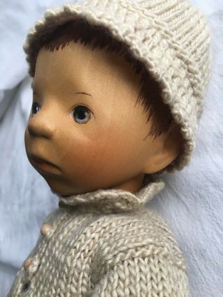 Elisabeth Pongratz girl doll in beige tunic 10