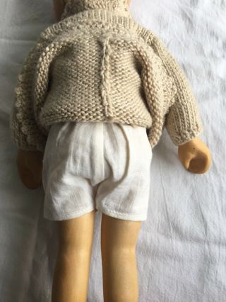 Elisabeth Pongratz girl doll in beige tunic 8