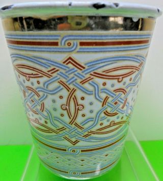 RARE ANTIQUE 1896 TSAR NICHOLAS 11 OLD ENAMELLED RUSSIAN KHODYNKA CUP OF SORROWS 4