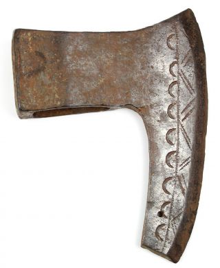 Ancient Rare Authentic Viking Kievan Rus Very Large Iron Battle Axe 12 - 14th Ad