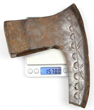 Ancient Rare Authentic Viking Kievan Rus Very Large Iron Battle Axe 12 - 14th AD 5