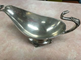 ANTIQUE MONOGRAMMED TIFFANY 1905 STERLING SILVER GRAVY BOAT 4