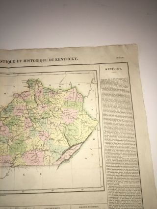 Carte Goegraphique,  Statistique Et Historique Du Kentucky 5