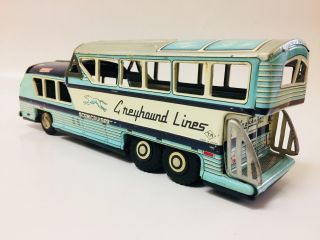 Vintage Rare Tin Greyhound Bus Japan T.  N.  11”