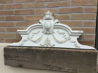 Decorative Antique Victorian Shabby Chic Ornate French Country Pediment