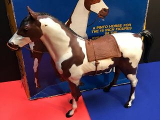Marx Johnny West Storm Cloud Pinto Horse Box Complete Best of the West FAF 7/27 2