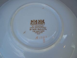 Rare Paragon Tea Cup And Saucer Gold Flowers Centre Fine 9