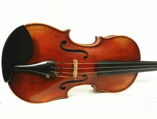 Old Vintage German 4/4 Size Violin,  labeled John Juzek Violin,  Ready to Play 10