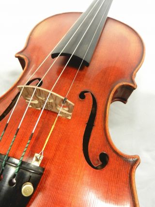 Old Vintage German 4/4 Size Violin,  labeled John Juzek Violin,  Ready to Play 11