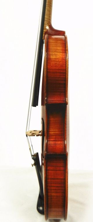 Old Vintage German 4/4 Size Violin,  labeled John Juzek Violin,  Ready to Play 6