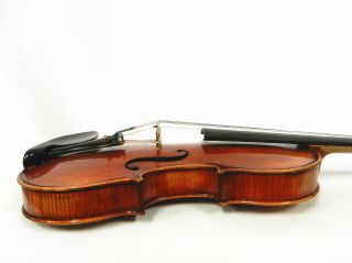 Old Vintage German 4/4 Size Violin,  labeled John Juzek Violin,  Ready to Play 8