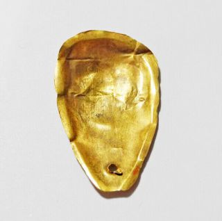 PRE - COLUMBIAN SOLID 18 K GOLD PENDANT - CHAVIN culture PERU - ca.  300 BC - 4