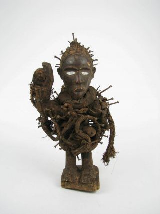 Kongo Nail Fetish Ceremonial Figure Statue African Tribal Art 2