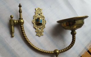 Arts And Crafts Oil Lamp Sconce Aesthetic Brass