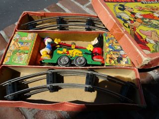 From the 1930th Tin Toy Wells Mickey Mouse Hand Car 10