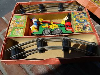From the 1930th Tin Toy Wells Mickey Mouse Hand Car 3