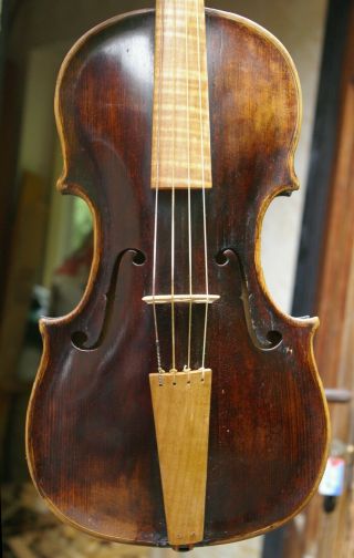 Antique Baroque Violin C.  1770 - 1820 Probably Hoyer Family