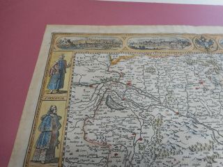 100 LARGE HUNGARY MAP BY JOHN SPEED C1676 VGC HAND COLOURED 3