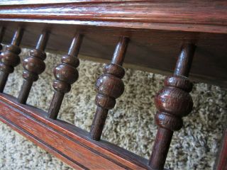 Oak Art Nouveau Architectural Salvage Furniture Pediment Victorian Cabinet Crest 6