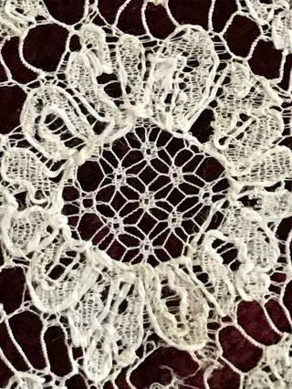 REMARKABLE 18th C.  Antique Argentan Needle LACE EDGING 2 YARDS by 2 1/4 