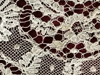 REMARKABLE 18th C.  Antique Argentan Needle LACE EDGING 2 YARDS by 2 1/4 