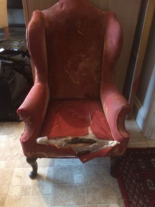 Georgian Child’s Wing Back Armchair.  Very Rare.