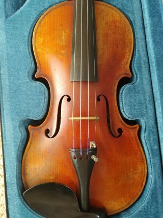 Antique Old Vintage Violin W/bow & Case N/r $1