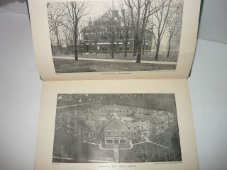 CENTRAL INDIANA HOSPITAL FOR INSANE 1903 - 1906,  LARGE FOLD OUT PLANS/MAP 1908 5