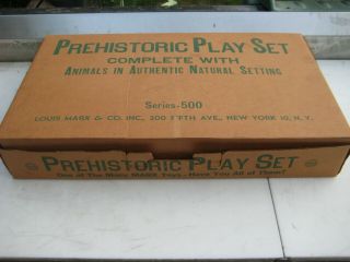 Marx Prehistoric Playset And Bags 3389 Series 500