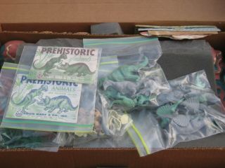 MARX PREHISTORIC PLAYSET AND BAGS 3389 SERIES 500 3