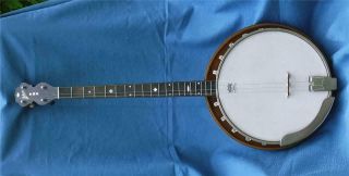 Good Vintage Jedson 19 Fret Birds Eye Maple Tenor Banjo