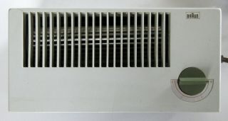 Vintage 1960s Functionalist Modern Braun Fan Heater H3 Dieter Rams Design 2