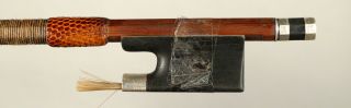 Very interesting violin bow,  archet,  silver mounted,  for repair 小提琴弓,  バイオリンの弓 3