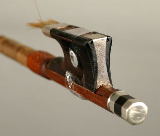 Very interesting violin bow,  archet,  silver mounted,  for repair 小提琴弓,  バイオリンの弓 5