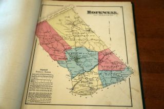 1872 RARE ANTIQUE BEERS ATLAS OF CUMBERLAND COUNTY - PENNSYLVANIA - MAPS 11
