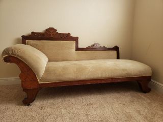Antique Eastlake Victorian Chaise Fainting Couch