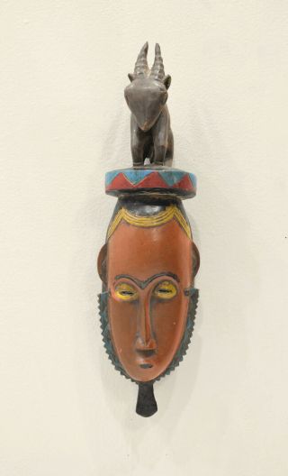 African Mask Baule Tribe Passport Mask Ivory Coast