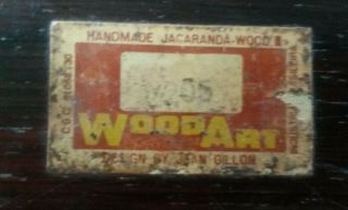 Jean Gillon Jacaranda 13 Inch Tray For Wood Art 3