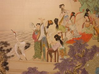 CY165 Queen Mother of the West – detailed Chinese painting on silk 42x25 i35x21 5
