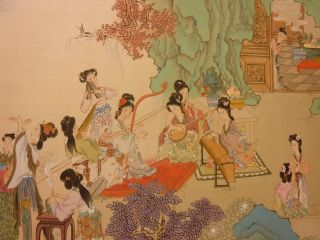 CY165 Queen Mother of the West – detailed Chinese painting on silk 42x25 i35x21 6