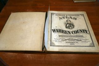 1868 RARE ANTIQUE HOWDEN & ODBERT ' S ATLAS OF WARREN COUNTY - PENNSYLVANIA 5