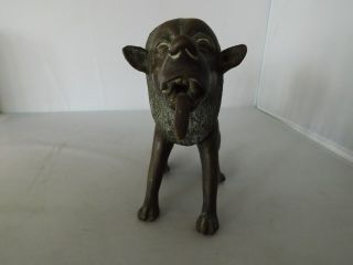 Old Benin Bronze Lion 2