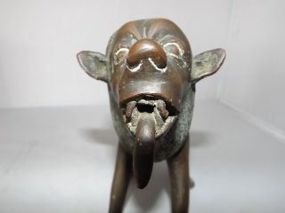 Old Benin Bronze Lion 3