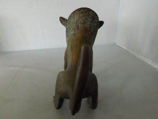 Old Benin Bronze Lion 4