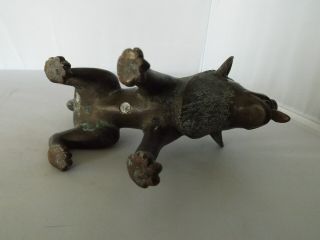 Old Benin Bronze Lion 6
