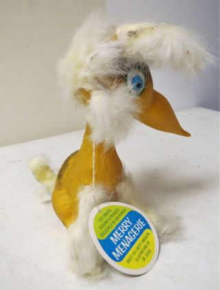 Vintage 1968 DR.  SEUSS POYNTER PRODUCTS MERRY MENAGERIE Yellow Bird NM WITH TAG 7